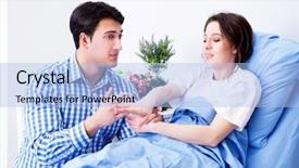  Presentation with caring - Amazing PPT layouts having pregnancy cancer - caring loving husband visiting pregnant backdrop and a light blue colored foreground