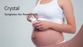  Presentation with cigarettes - Presentation theme consisting of pregnancy cancer - closeup portrait of a pregnant background and a lemonade colored foreground