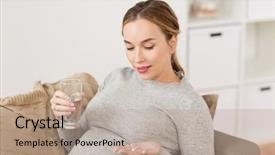  Presentation with rest - Audience pleasing theme consisting of pregnancy drinks rest people backdrop and a coral colored foreground