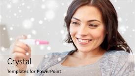  Presentation with fertility - Amazing PPT theme having impregnation - pregnancy fertility maternity and people backdrop and a lemonade colored foreground