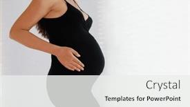  Presentation with black baby - Presentation theme consisting of pregnancy-image-of-beautiful-pregnant background and a white colored foreground