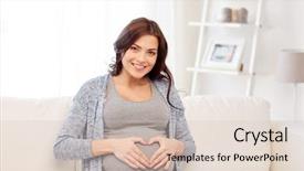  Presentation with pregnancy medicine healthcare and people - Amazing presentation design having pregnancy love people and expectation backdrop and a lemonade colored foreground