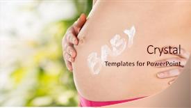  Presentation with maternity - Beautiful PPT layouts featuring pregnancy maternity and health concept backdrop and a lemonade colored foreground