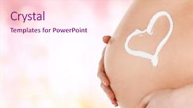  Presentation with heart health - Slide deck consisting of pregnancy maternity and health concept background and a  colored foreground