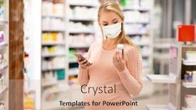  Presentation with medical pharmacy - Slide set featuring pregnancy-medicine-and-health-concept background and a coral colored foreground