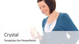  Presentation with pregnant woman - Colorful PPT layouts enhanced with pregnancy nutrition - young beautiful pregnant woman backdrop and a white colored foreground