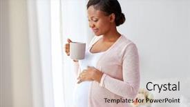  Presentation with african people - Slide deck consisting of pregnancy people and expectation concept background and a soft green colored foreground