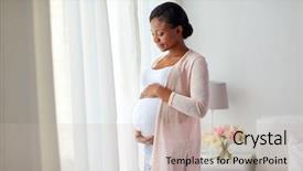  Presentation with african people - PPT theme enhanced with pregnancy people and expectation concept background and a light gray colored foreground