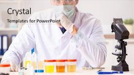  Presentation with rat in lab - Theme consisting of pregnancy research - young handsome chemist working background and a lemonade colored foreground