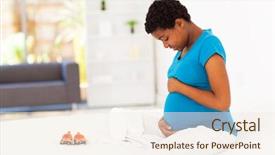  Presentation with african american couples on the mountains - PPT theme having threads - word sewing spelled with colorful background and a light blue colored foreground