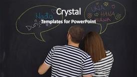  Presentation with black baby - PPT layouts enhanced with pregnant couple thinking about name background and a  colored foreground