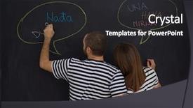  Presentation with black baby - Amazing PPT layouts having pregnant couple thinking about name backdrop and a  colored foreground