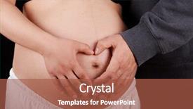  Presentation with pregnant mother - Presentation theme consisting of newborn infant pregnancy s - pregnant heart with mother background and a red colored foreground