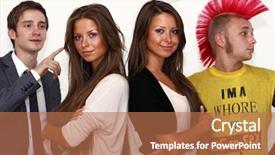  Presentation with human face set of faces - Theme consisting of pregnant twin - four friends faces background and a  colored foreground