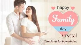  Presentation with ultrasound - Theme enhanced with pregnant wife and ultrasound background and a  colored foreground