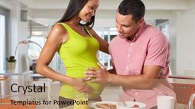  Presentation with pregnant woman - Amazing presentation having pregnant woman and husband having backdrop and a coral colored foreground
