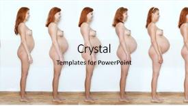  Presentation with pregnant woman - Colorful theme enhanced with pregnant woman beginning to end backdrop and a lemonade colored foreground