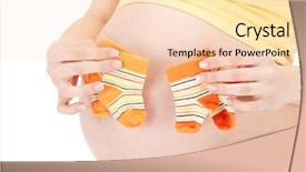  Presentation with pregnant - Beautiful presentation theme featuring pregnant woman belly and twin backdrop and a lemonade colored foreground