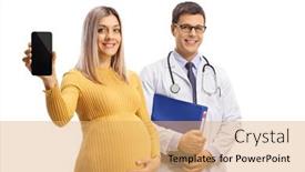  Presentation with mobile phone addiction - Slides featuring pregnant-woman-holding-a-mobile background and a yellow colored foreground
