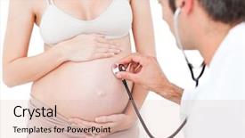  Presentation with gynecologist - Slide set consisting of happy birthday cupcake background and a white colored foreground