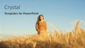  Presentation with magic sunset rays - PPT layouts with pregnant-woman-in-the-rays and a light blue colored foreground