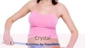  Presentation with tape measure - Colorful PPT theme enhanced with pregnant-woman-measures-her-tummy backdrop and a lemonade colored foreground