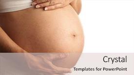  Presentation with pregnant woman - Amazing theme having pregnant woman on a white backdrop and a lemonade colored foreground