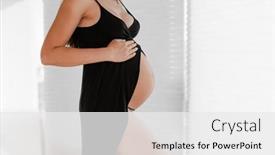  Presentation with pregnant mom - Presentation theme with pregnant-woman-pregnancy-belly-closeup background and a  colored foreground