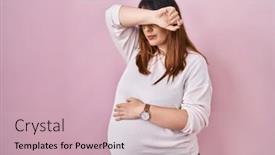  Presentation with sad woman - 