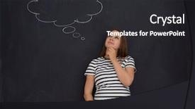  Presentation with black baby - Slide deck consisting of pregnant woman thinking about name background and a  colored foreground