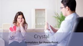  Presentation with doctor visiting family - Cool new theme with pregnant-woman-visiting-psychologist-doctor backdrop and a light blue colored foreground