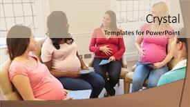  Presentation with women meeting - Colorful presentation design enhanced with criminal minds - ground in a police backdrop and a gray colored foreground.