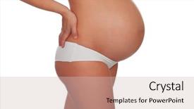  Presentation with kidney - Slides enhanced with pregnant women with typical kidney background and a soft green colored foreground