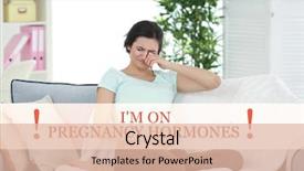  Presentation with hormones - Theme with text i'm on pregnancy background and a lemonade colored foreground