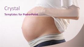  Presentation with pregnant - Presentation theme with pregnant background and a sky blue colored foreground