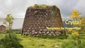  Presentation with ancient civilization - Amazing slides having prehistoric building of bronze age backdrop and a  colored foreground