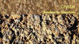  Presentation with prehistoric - Beautiful theme featuring prehistoric earth - fossils in thar desert india backdrop and a tawny brown colored foreground