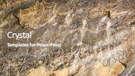  Presentation with world heritage - Amazing slide deck having prehistorical petroglyphs in qobustan azerbaijan backdrop and a coral colored foreground