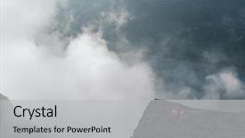  Presentation with rock - Theme consisting of preikestolen pulpit rock the famous background and a  colored foreground