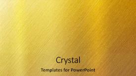  Presentation with brushed metal - Presentation design consisting of premium - gold brushed metal surface sharp background and a gold colored foreground
