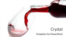  Presentation with bottle red wine - Amazing theme having premium - red wine splash isolated backdrop and a white colored foreground
