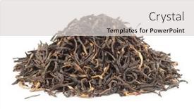  Presentation with tea - PPT theme enhanced with premium-quality-red-tea background and a light gray colored foreground