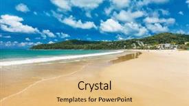  Presentation with queensland - Presentation theme enhanced with prenant - summer at noosa main beach background and a  colored foreground