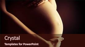  Presentation with black woman - Presentation enhanced with prenatal - close-up of a pregnant woman's background and a wine colored foreground