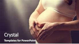  Presentation with prenatal - Slide deck with prenatal - pregnant woman belly pregnancy concept background and a dark gray colored foreground