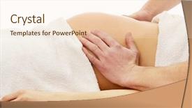  Presentation with prenatal - Cool new presentation with prenatal - pregnant woman having a relaxing backdrop and a lemonade colored foreground