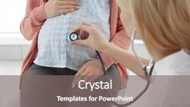  Presentation with pregnant woman - Colorful PPT layouts enhanced with prenatal development - examination of pregnant woman backdrop and a gray colored foreground