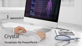  Presentation with gynecology - Colorful slide deck enhanced with prenatal screening - gynecology consultation doctor working backdrop and a light gray colored foreground