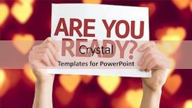  Presentation with tarot card spread reading - Presentation theme featuring prep - are you ready card background and a coral colored foreground