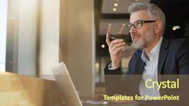  Presentation with annual general meeting - Cool new presentation with prep - businessman talking on cellphone prepping backdrop and a  colored foreground